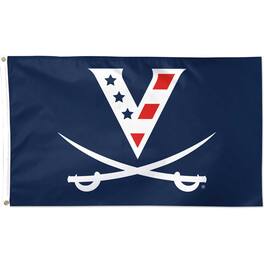 WinCraft - Virginia Cavaliers 3' x 5' Single-Sided Red, White & Hoo Deluxe Flag - Multicolor