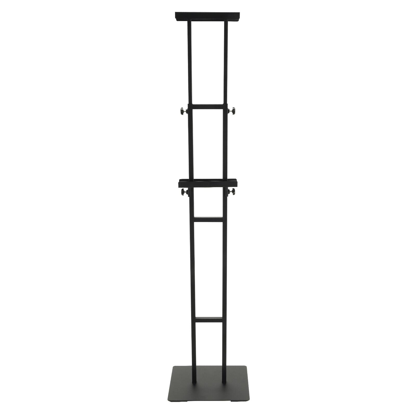 Front. Glintex - Adjustable Height Poster Stand 75", Double-Sided Heavy Duty Floor Sign Holder with Shock-Absorbing Base. - Natural.