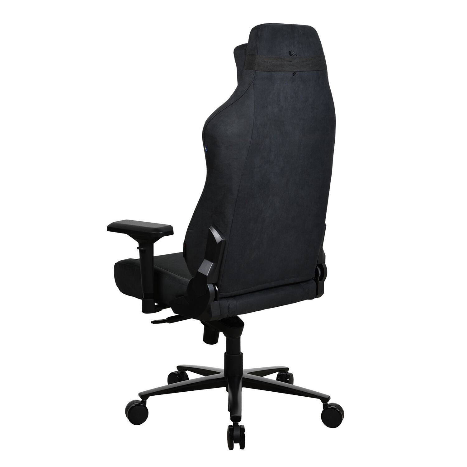 Alt View 12. Arozzi - Vernazza Series Top-Tier Premium XL Supersoft Upholstery Fabric Gaming Chair - Pure Black.