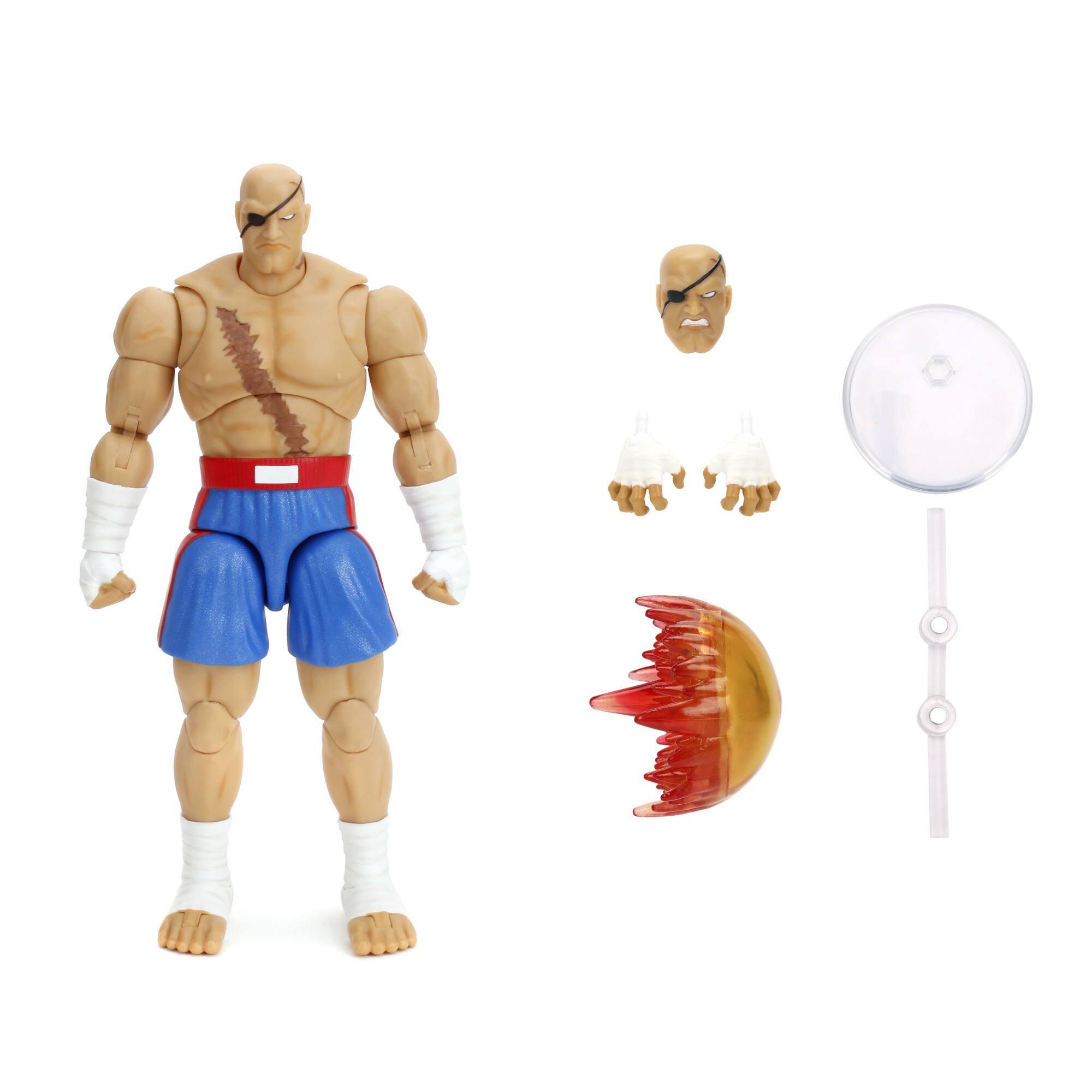 Left. Jada Toys - Jada Toys Street Fighter II Set (Ken, M. Bison, Guile, Blanka, Sagat, and Cammy).
