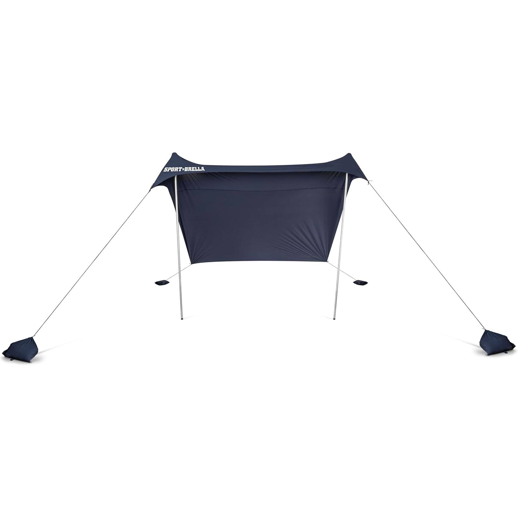 Front. Sport-Brella - Sport-Brella Sol-Breeze Shelter, 10x10, Midnight Blue - Midnight Blue.