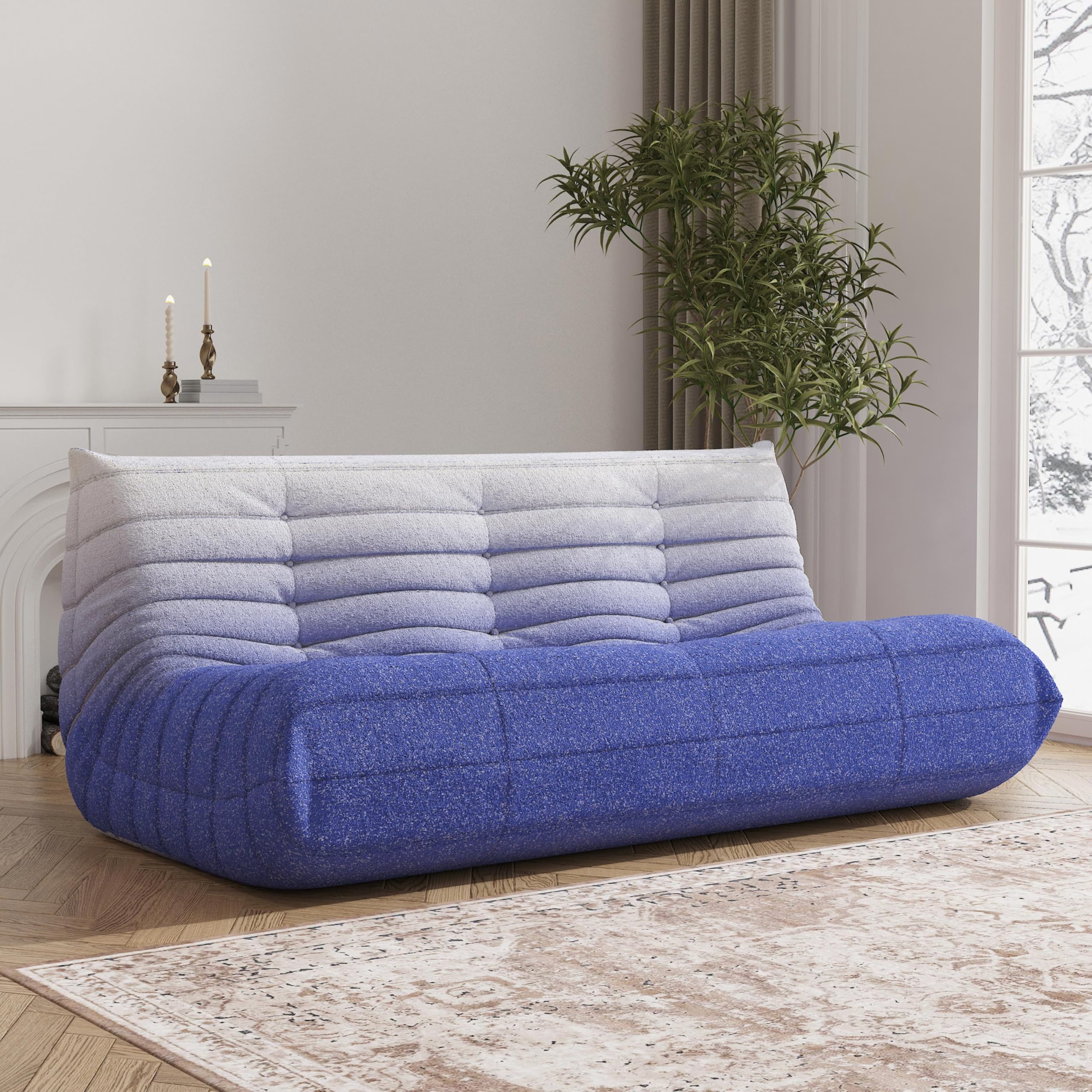 Blue&white 3-Seater