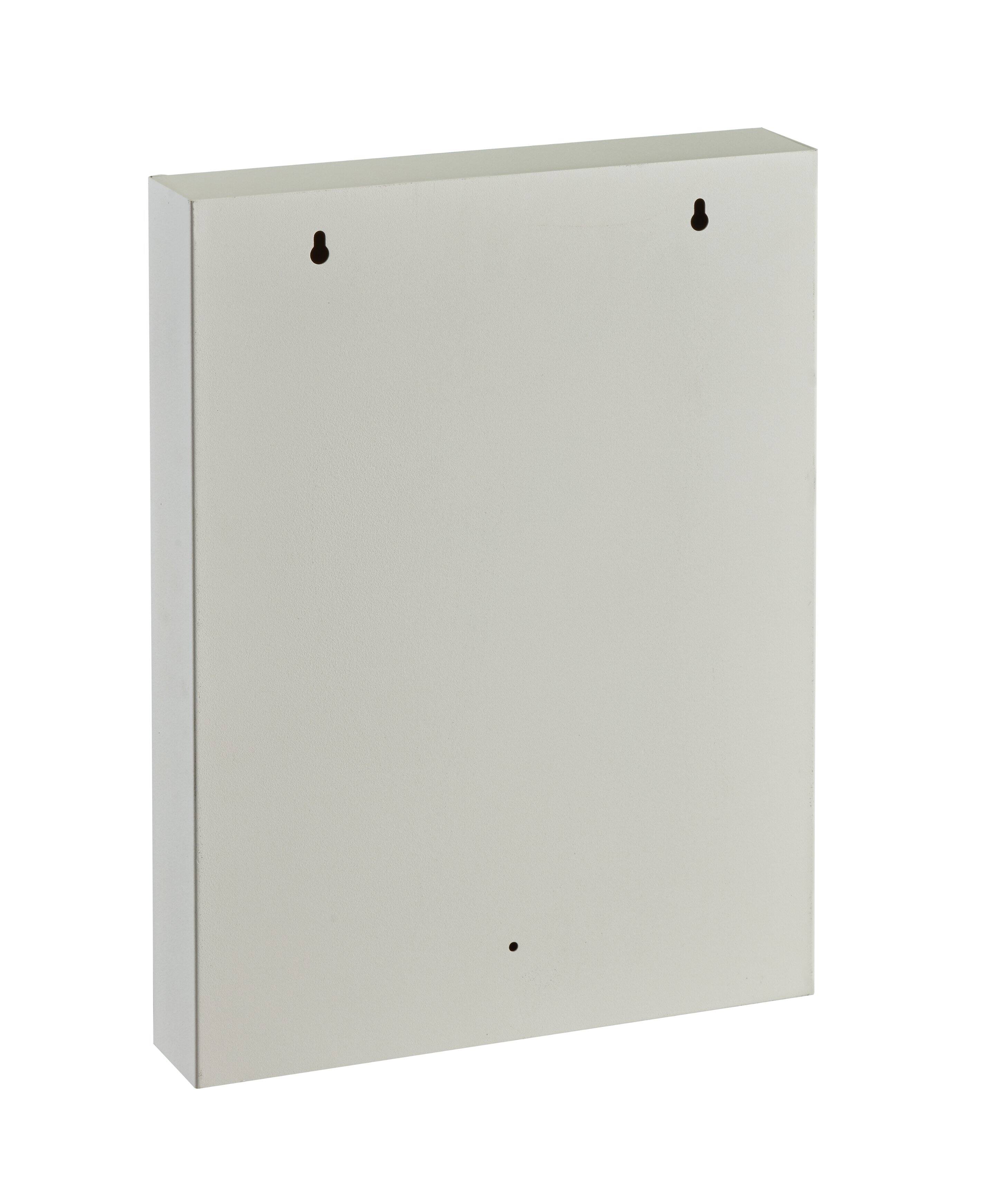 Back. AdirOffice - Steel Digital Key Cabinet, 60-Key Capacity with Programmable Lock - White.