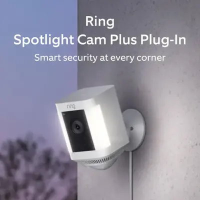 Wireless and Wired Video Doorbell 3 Plus Smart Home Camera with Echo Show 5- Charcoal