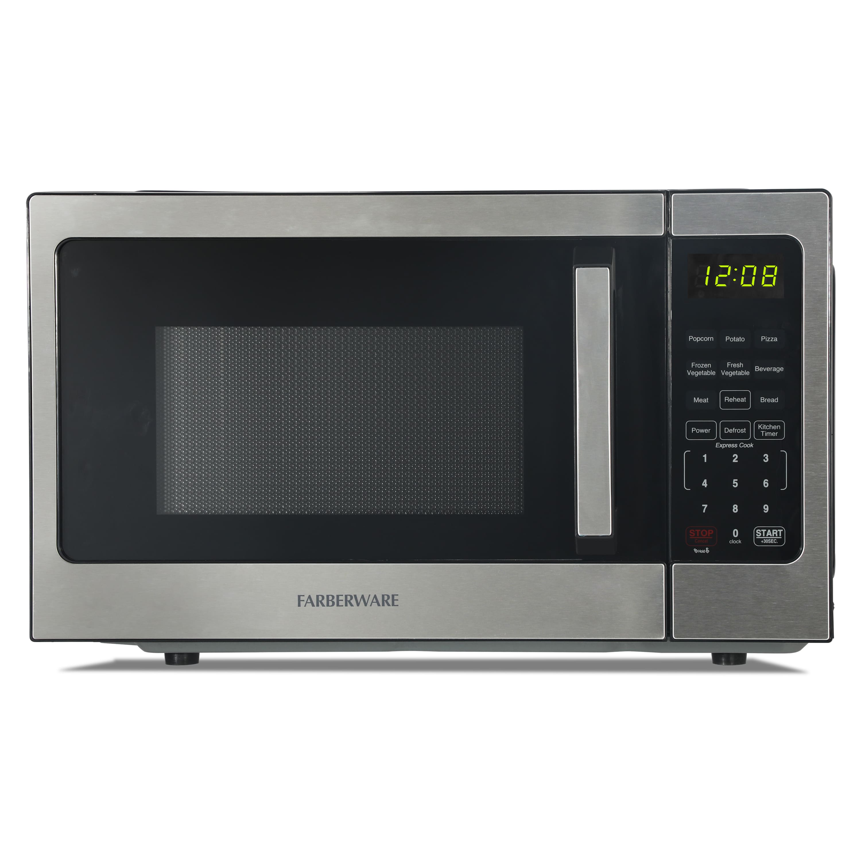 Farberware - 0.9 cu. ft. Countertop Microwave Oven – 900W Power, Auto Cook Settings, Defrost, and Safety Lock - Stainless Steel price history on PriceWatchPro