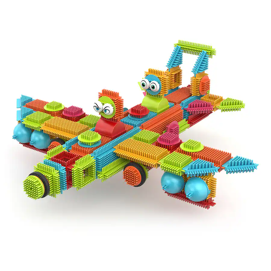 Contixo ST5 STEM Building Set, 144 Bristle 3D Tiles for Creative ...