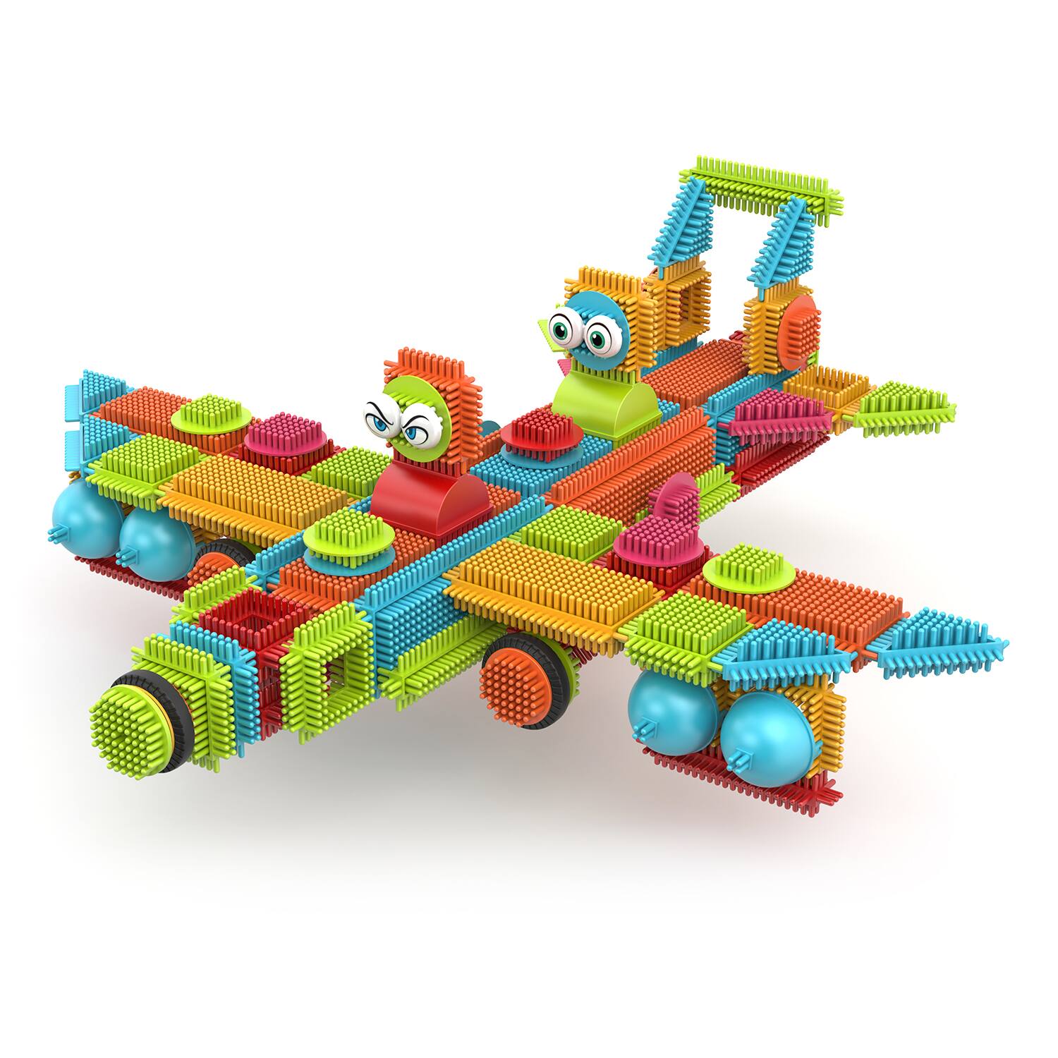 Back. Contixo - Contixo ST5 STEM Building Set, 144 Bristle 3D Tiles for Creative, Educational Play, Ages 3-8.