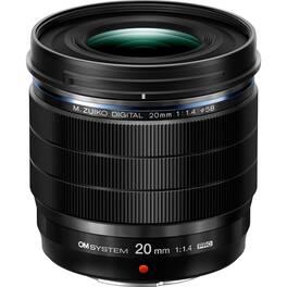 OM System - M.Zuiko Digital ED 20mm f/1.4 PRO Lens - Black