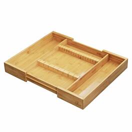 Furinno - DaPur Bamboo Expandable Drawer Organizer with Cutlery Storage