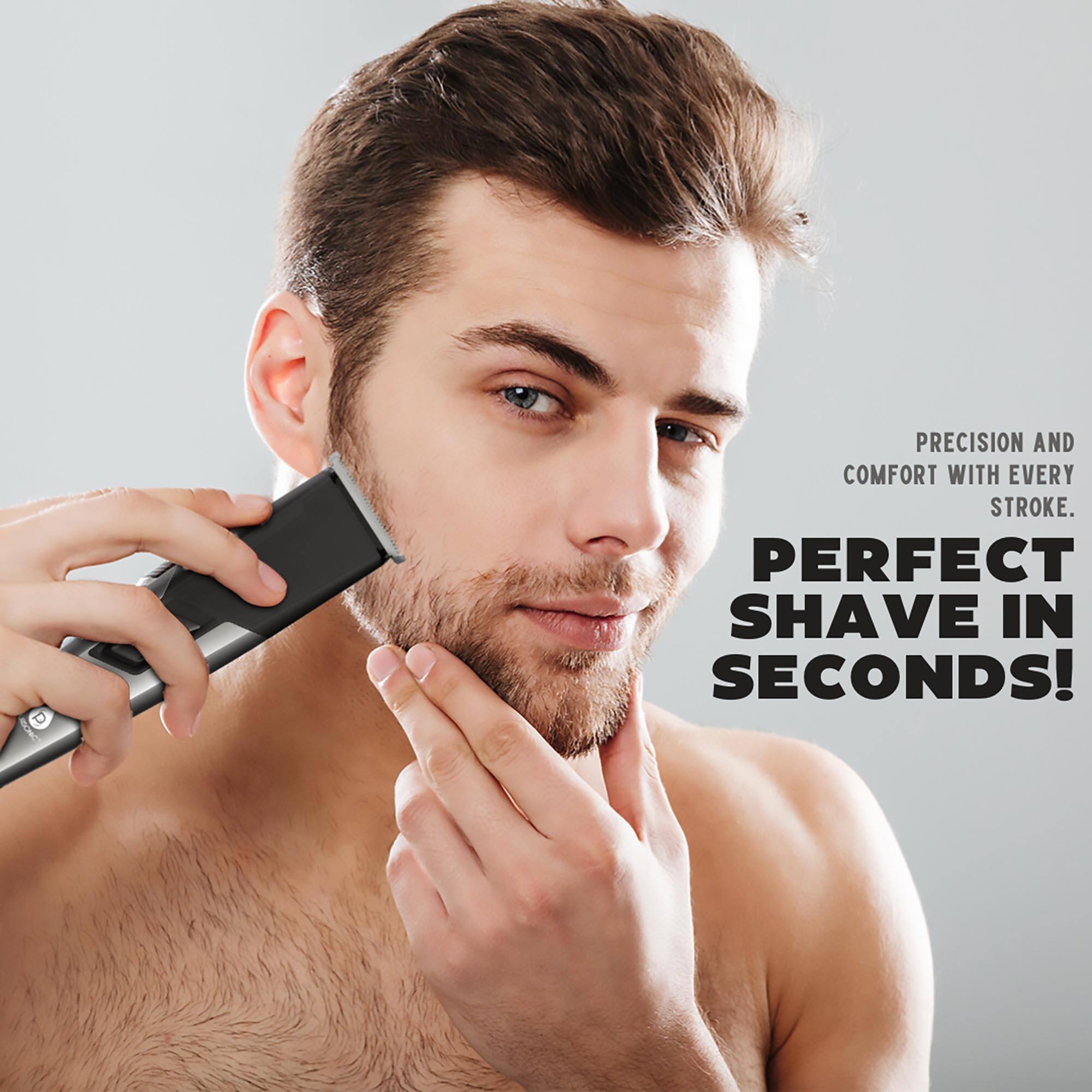 Precision and comfort with every stroke. Perfect shave in seconds!