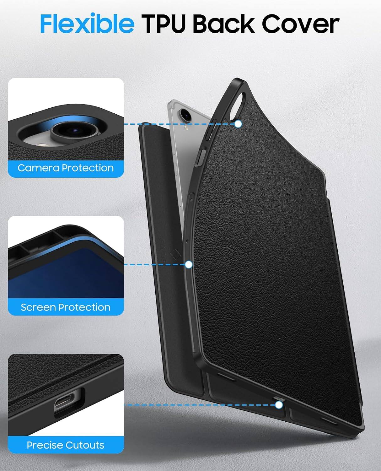 Flexible TPU Back Cover  
Camera Protection  
Screen Protection  
Precise Cutouts