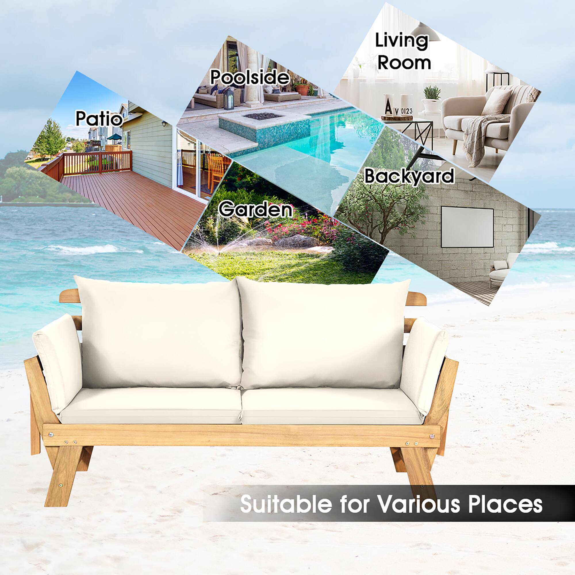 Patio Poolside Living Room A y 0123 Garden Backyard Suitable for Various Places