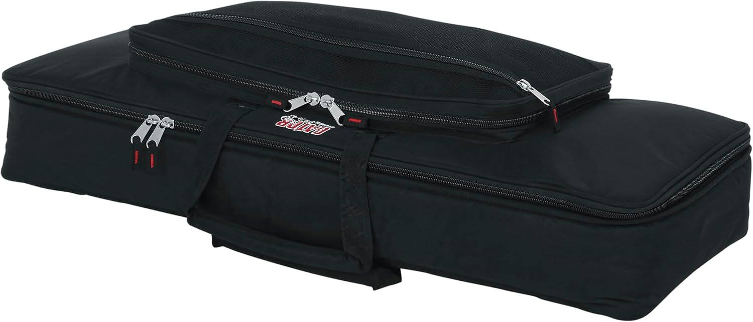 Alt View 1. Gator - Padded 49-Key Keyboard Gig Bag, Heavy-Duty Nylon Exterior, 20mm Protective Padding & Adjustable Secure Straps - Black.