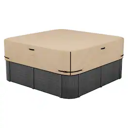 VEVOR - Outdoor Hot Tub Cover, 85 x 85 x 20 Inch Weatherproof and Waterproof Hot Tub Cover Protector - Brown
