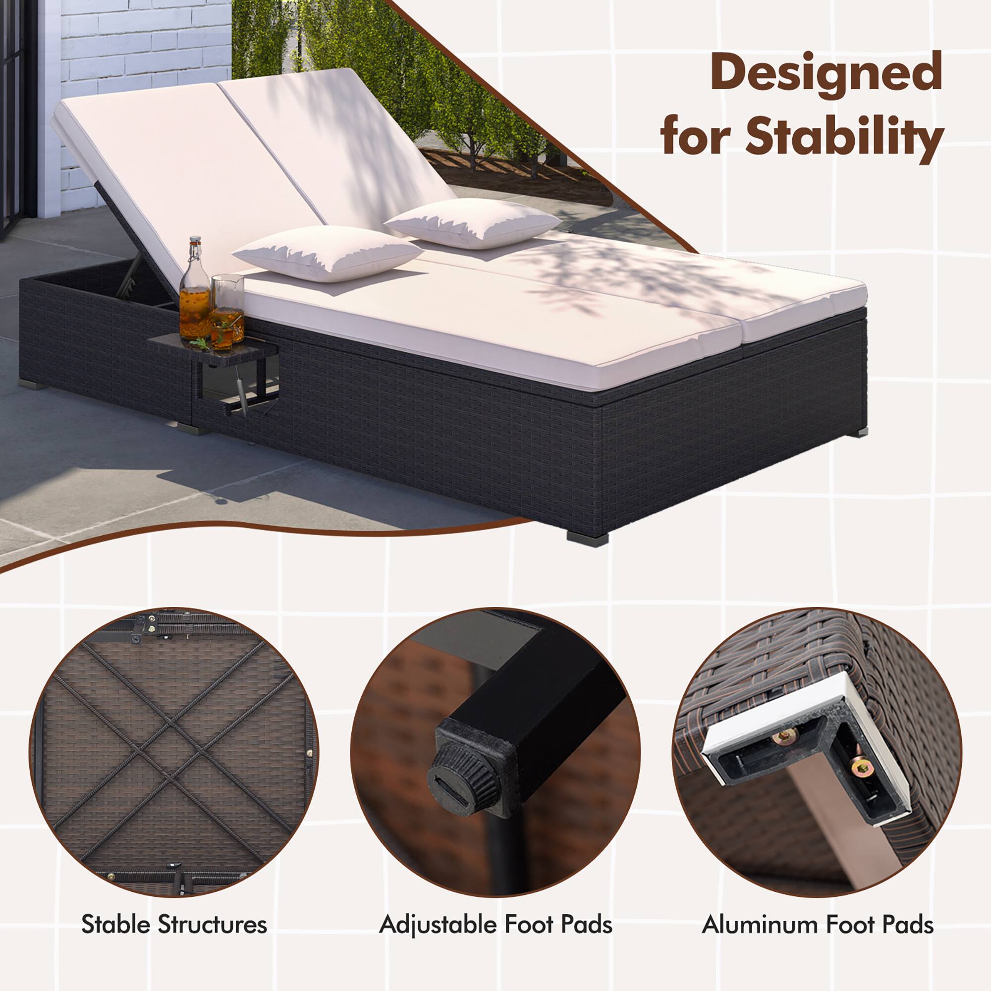 Designed for Stability

- Stable Structures
- Adjustable Foot Pads
- Aluminum Foot Pads