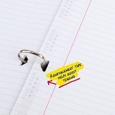 FIVE STAR  
REINFORCEMENT TAPE  
HELPS RESIST TEARING