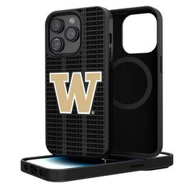 Keyscaper - NCAA - Washington Huskies Primary Logo iPhone Magnetic Bump Case - 14 - Black