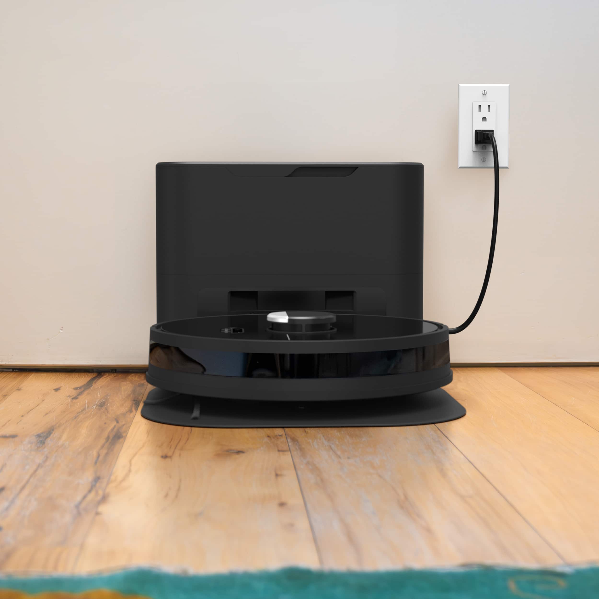 Alt View 12. bObsweep - Dustin Self-Emptying Robot Vacuum & Mop, with 100-day Dock and Patented Navigation, Wi-Fi Connected, Night - Night.