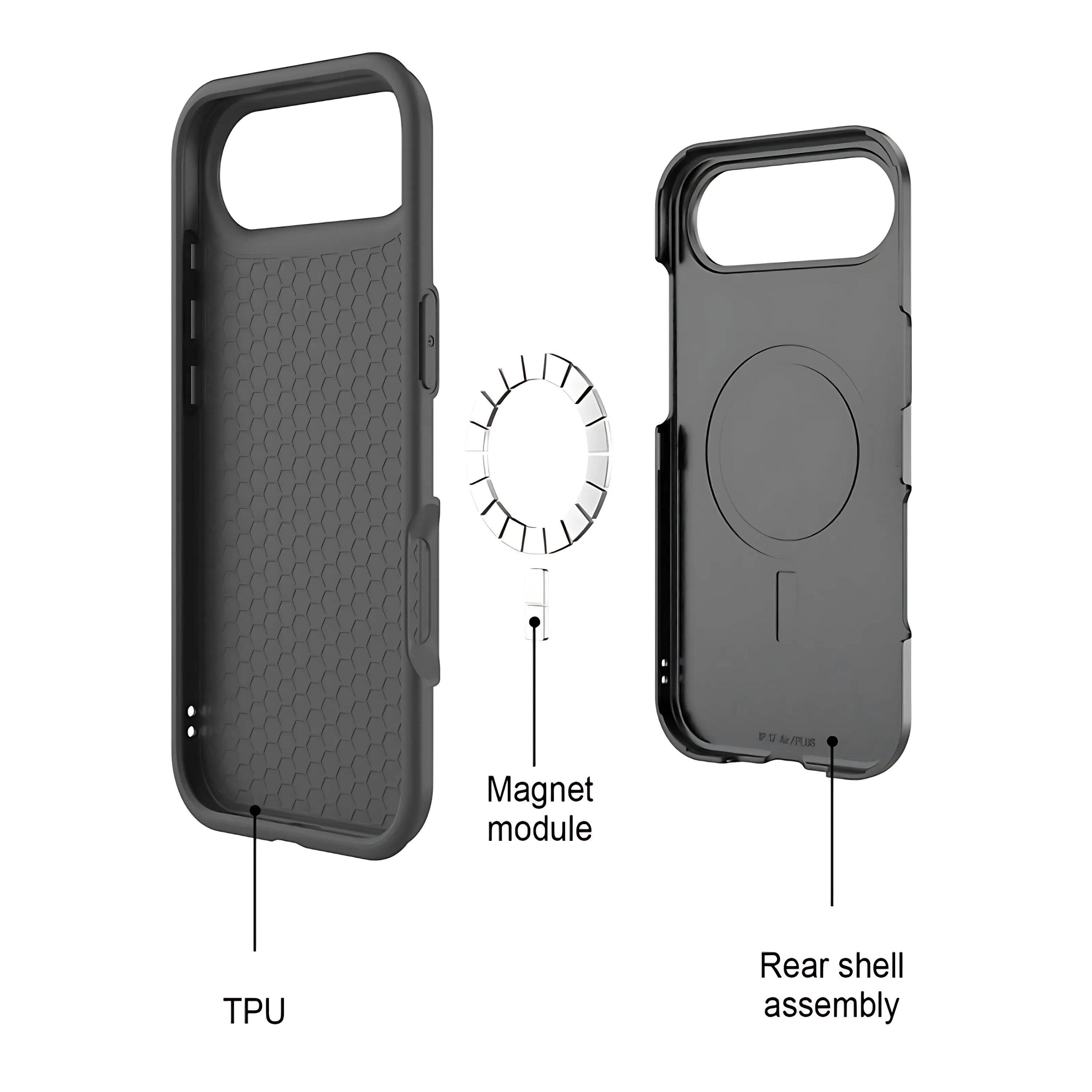 1. TPU
2. Magnet module
3. Rear shell assembly