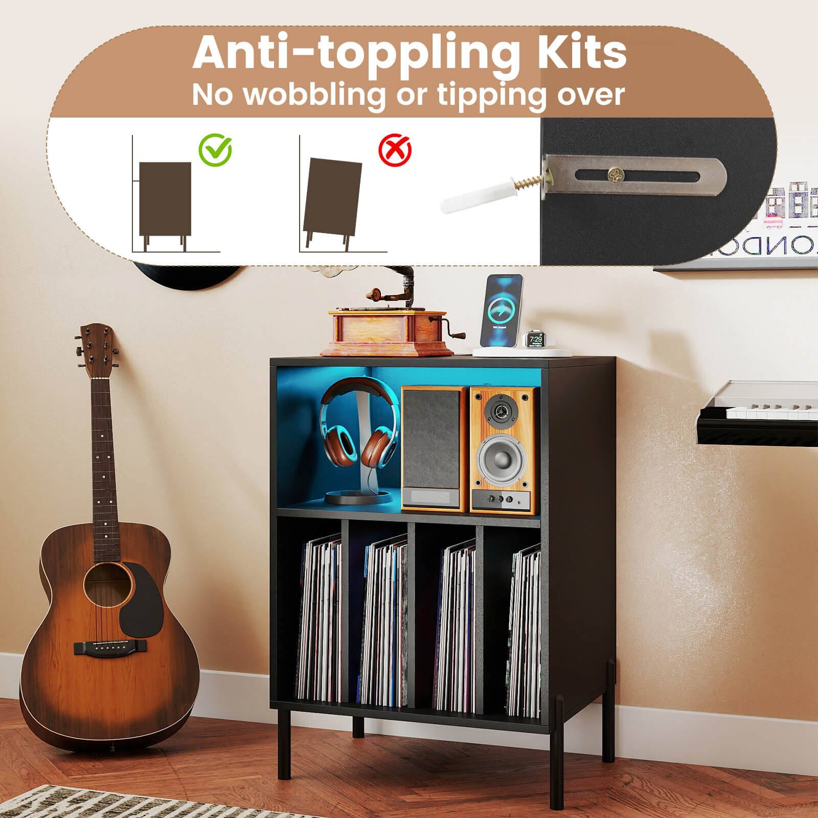 Anti-toppling Kits  
No wobbling or tipping over
