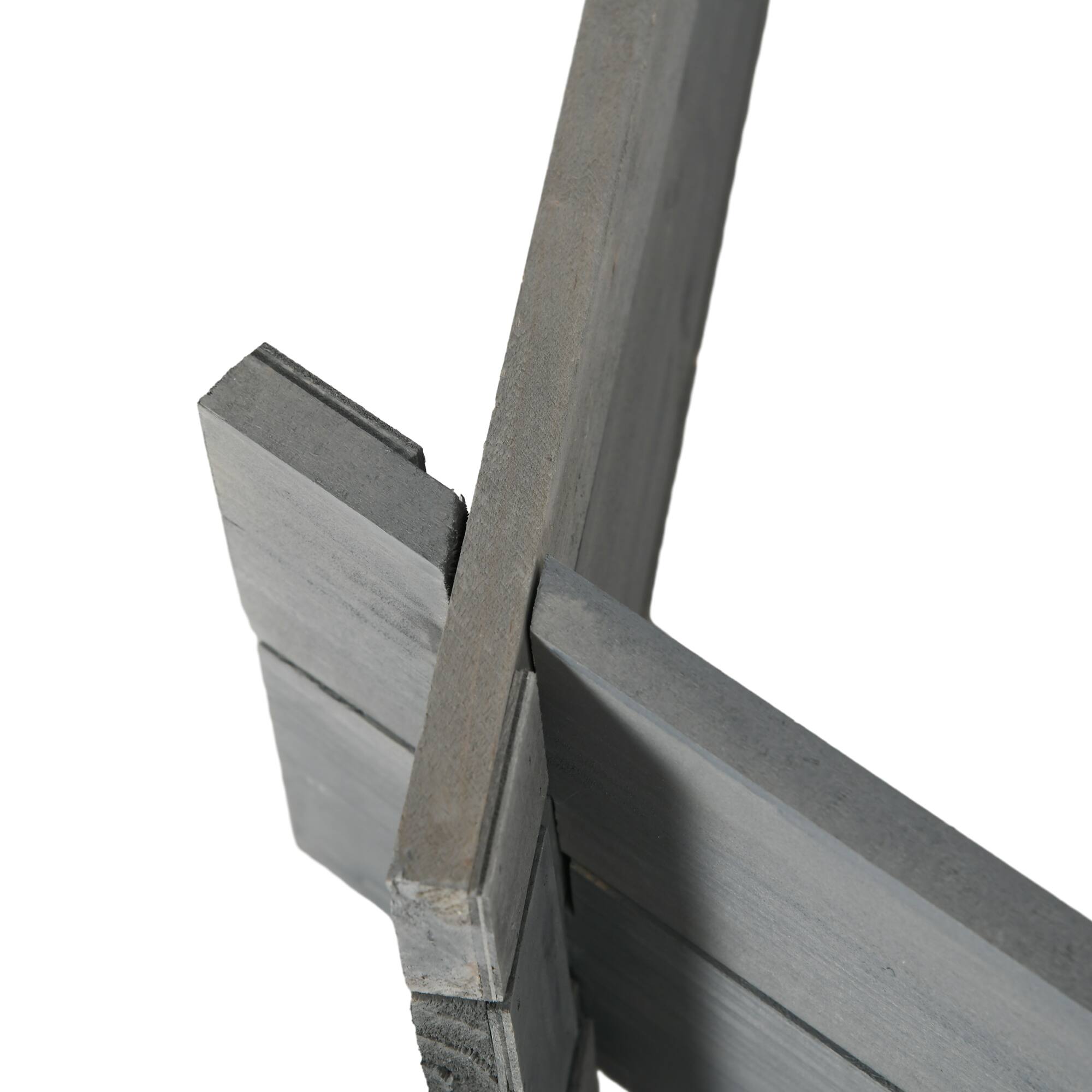 Alt View 8. Outsunny - x 36" Screwless Raised Garden Bed, Hexagon Planter Box for Outdoor Plants, Vegetables, Flowers - Gray.