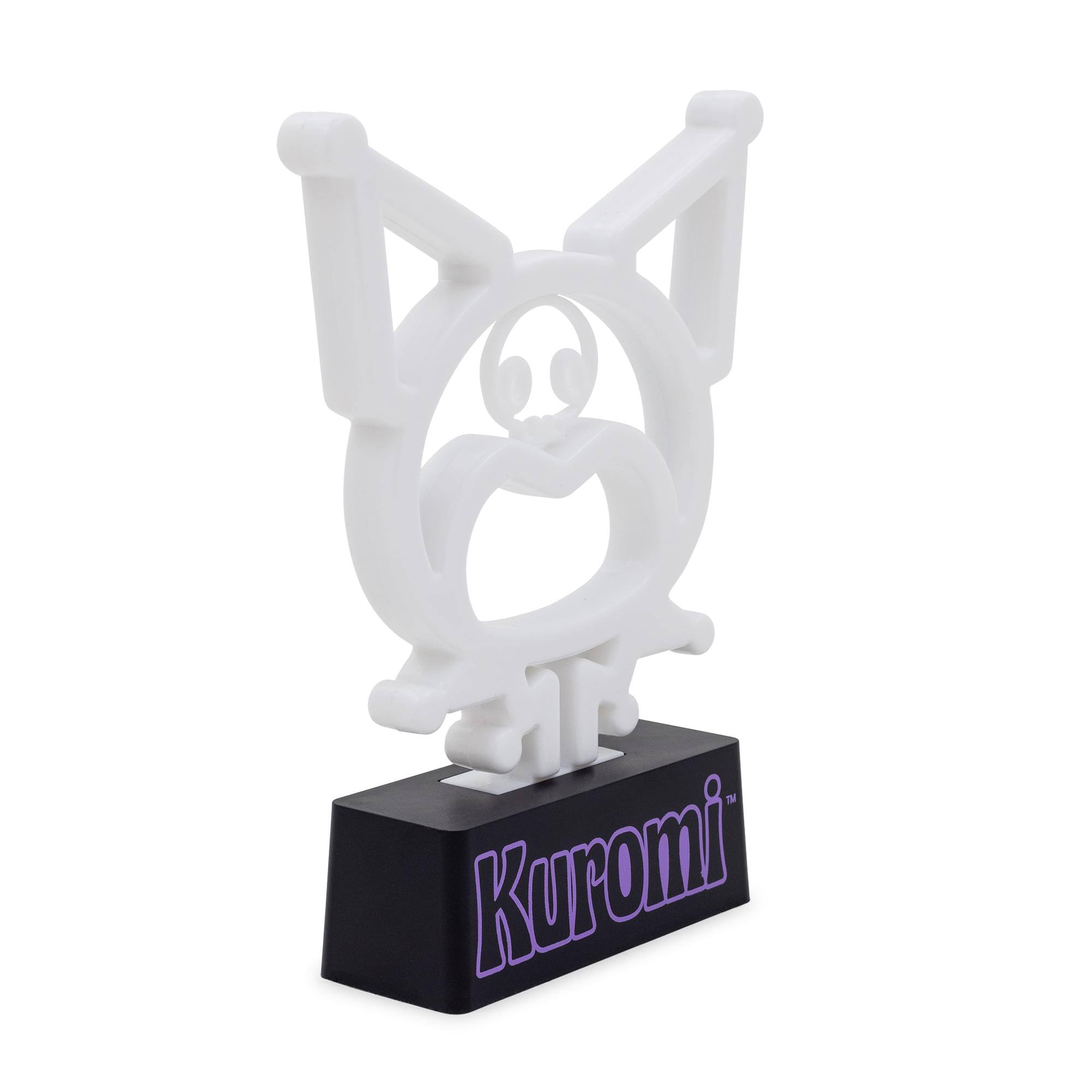Alt View 10. Silver Buffalo - Sanrio Kuromi Silhouette 7-Inch LED Neon Mood Light - Purple.