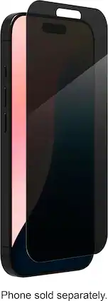 ZAGG - Glass Elite Privacy Screen Protector for Apple iPhone 16 Pro - Tinted