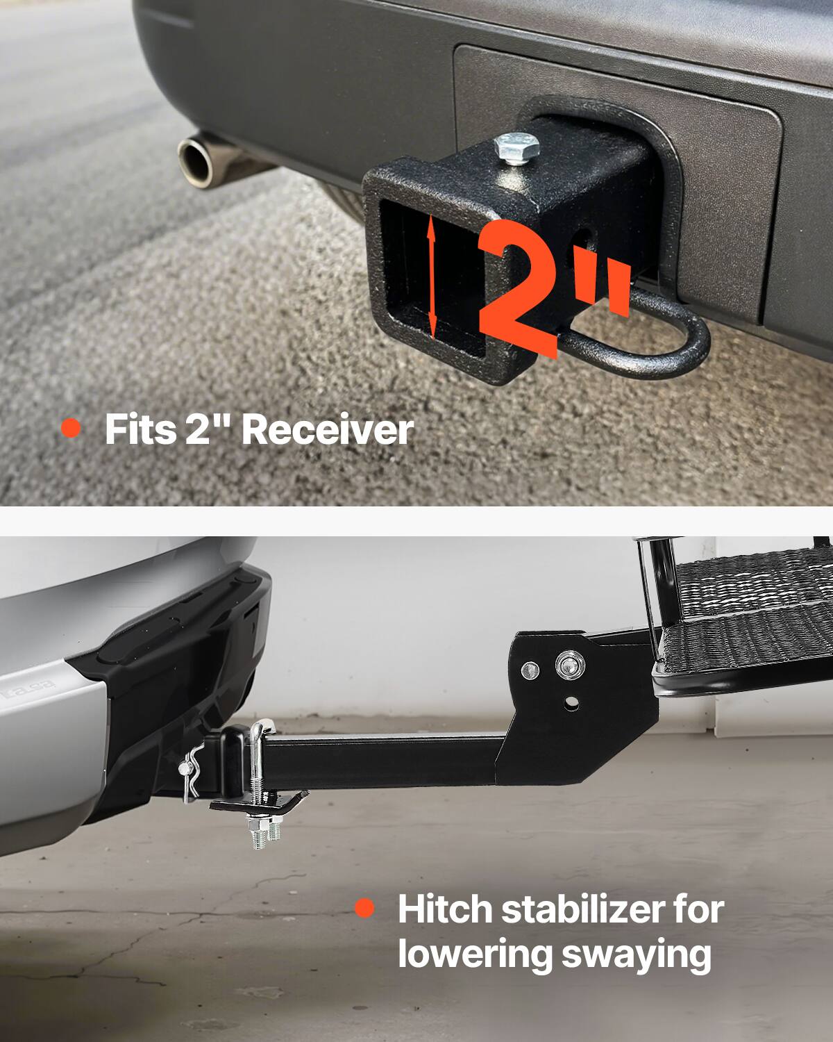 20 Fits 2" Receiver
Hitch stabilizer for lowering swaying