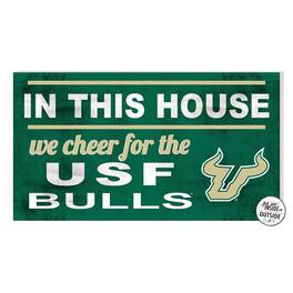 Jardine - South Florida Bulls 11'' x 20'' Indoor/Outdoor In This House Sign - Green