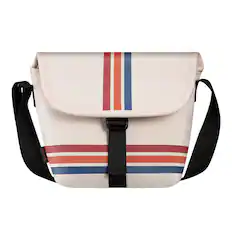 Front. Kitcheniva - Instant Film Camera Carrying Case Travel Bag For Polaroid Originals Onestep 2 VF White Stripe - White Stripe.