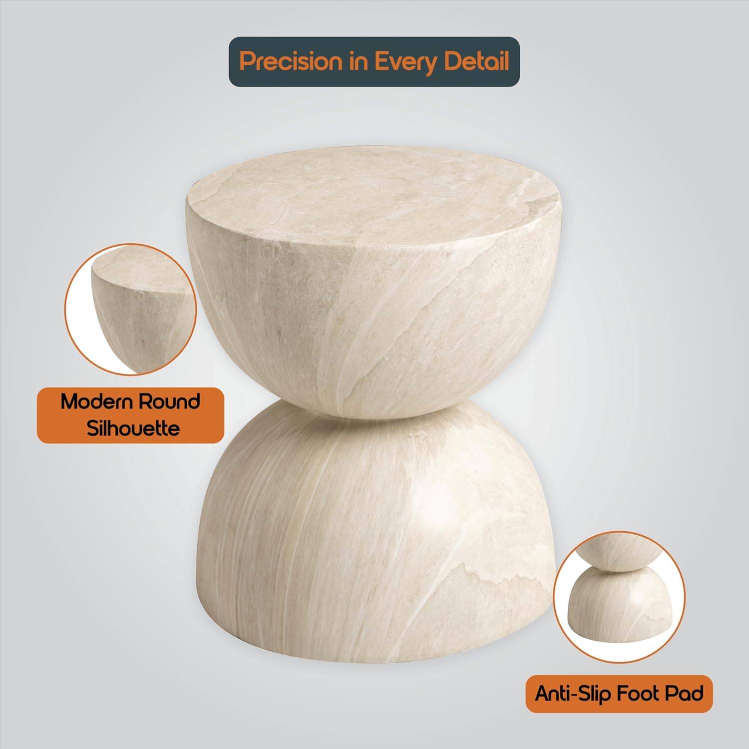Precision in Every Detail

Modern Round Silhouette

Anti-Slip Foot Pad