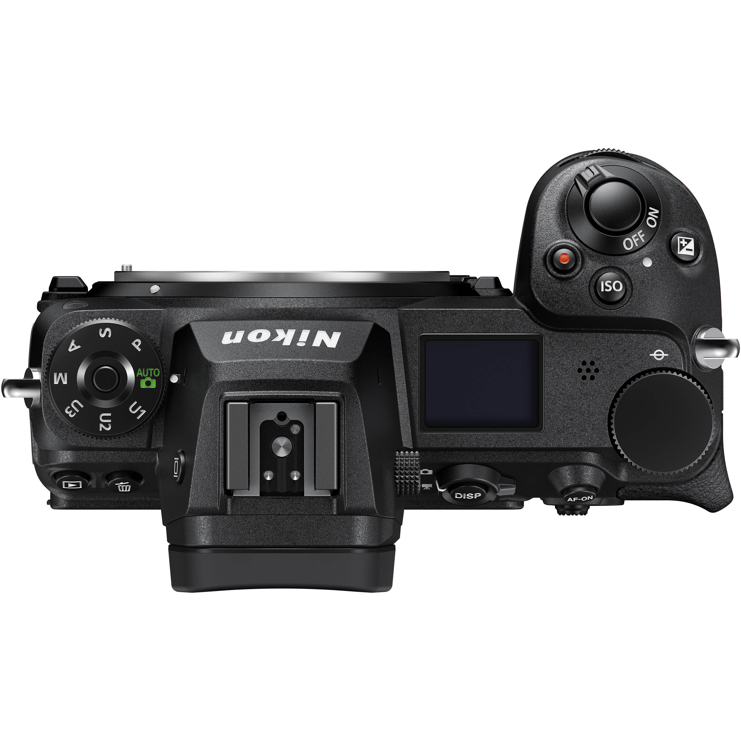 NO OFF  
Z  
ISO  
A M U3  
S U2  
P AUTO U1  
Nikon  
a  
DISP  
AF-ON
