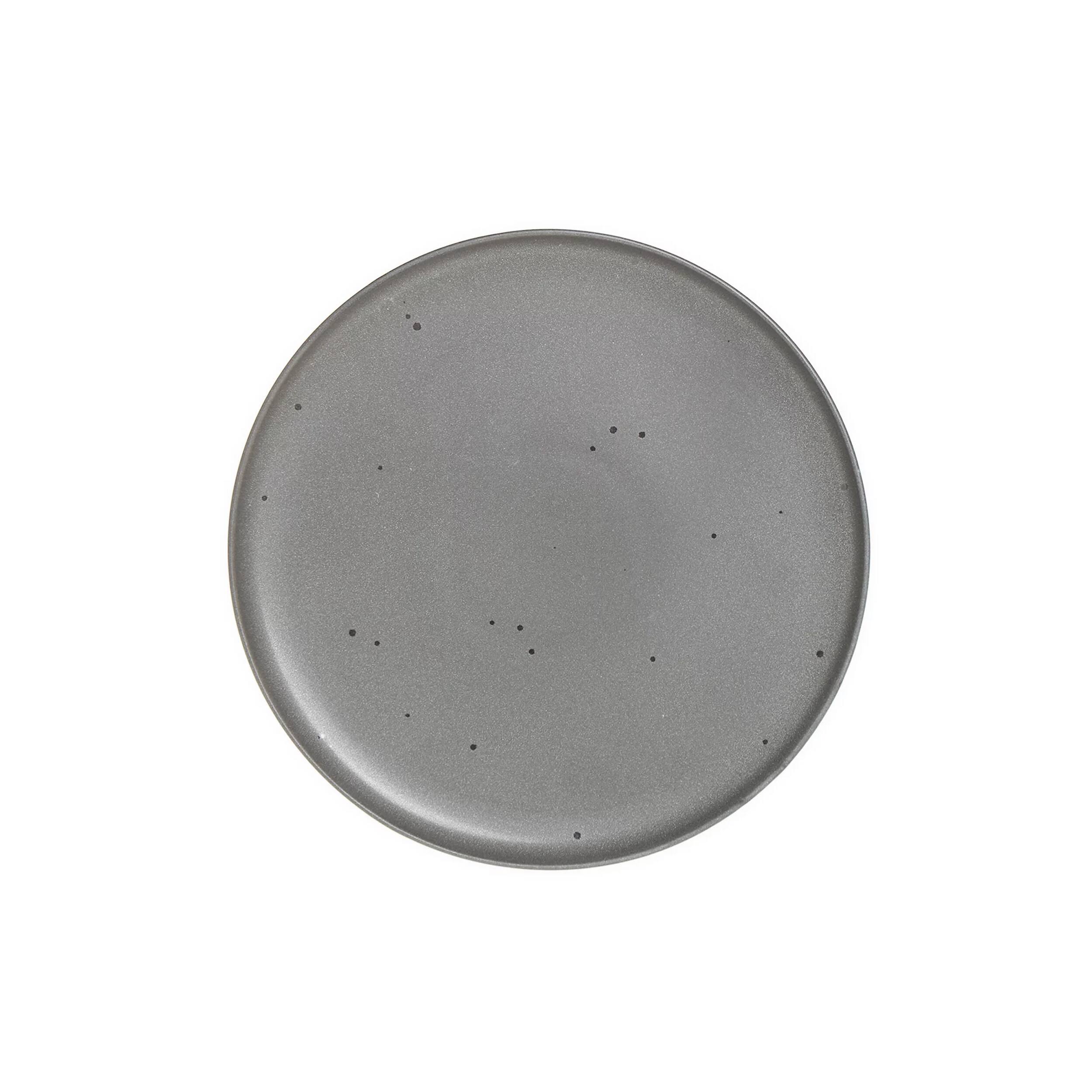 Alt View 1. Gibson - Our Table Landon 4 Piece 8.4 Inch Round Stoneware Salad Plate Set in Truffle - Grey.