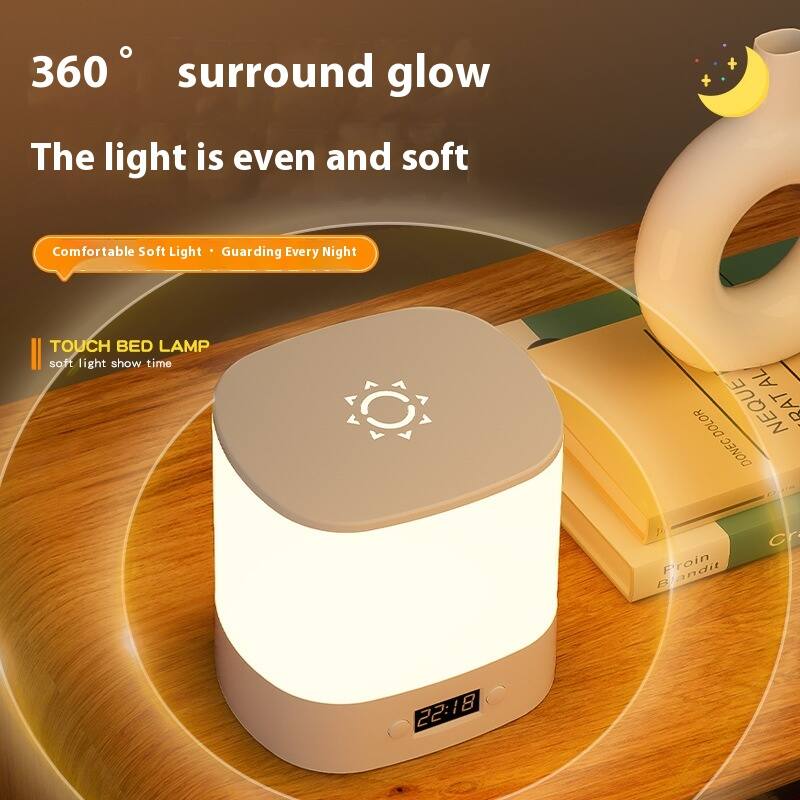 360° surround glow  
The light is even and soft  

Comfortable Soft Light • Guarding Every Night  

TOUCH BED LAMP  
soft light show time  

22:18