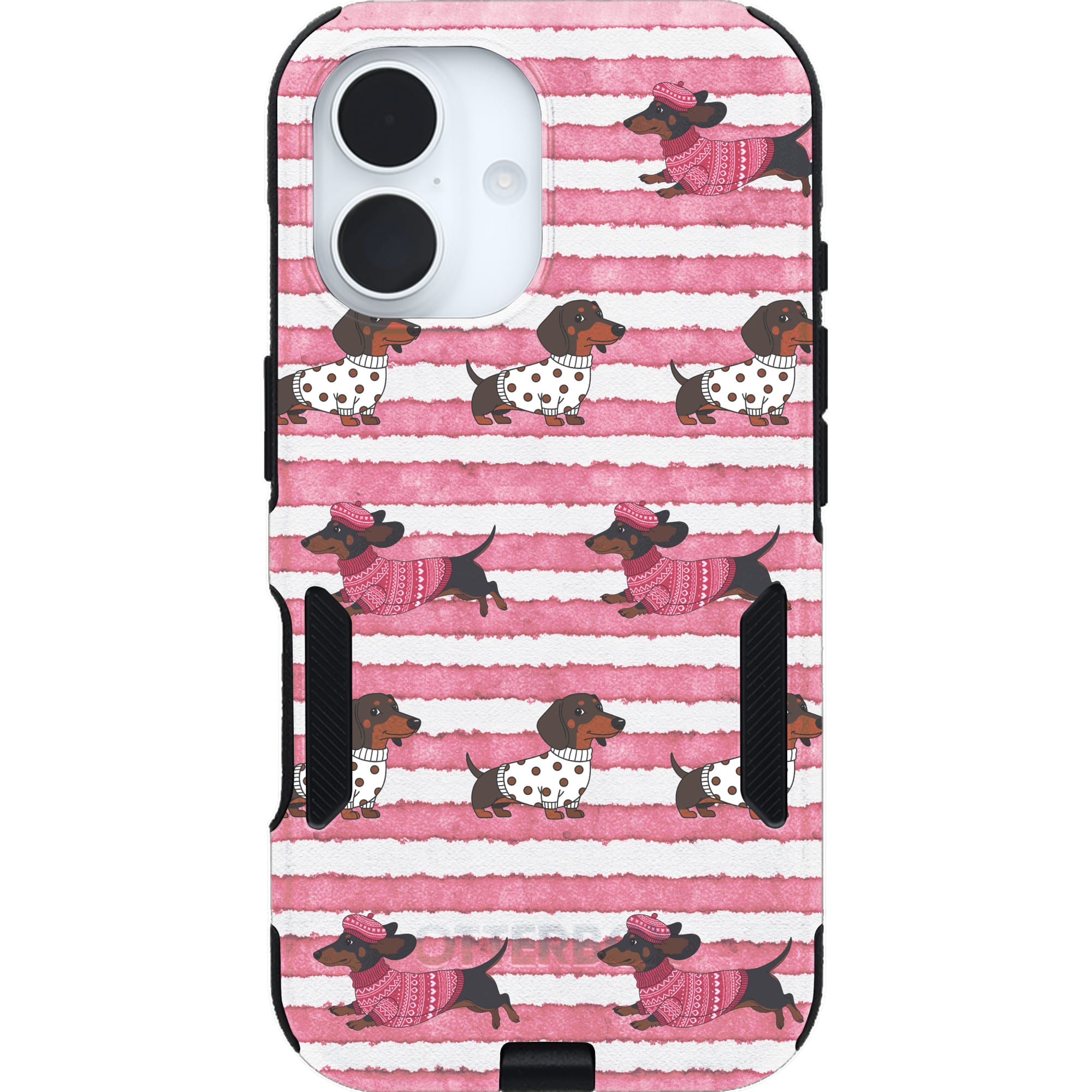 OtterBox - Artist Edition MagSafe Commuter Series Case for iPhone 16 - Dachshund