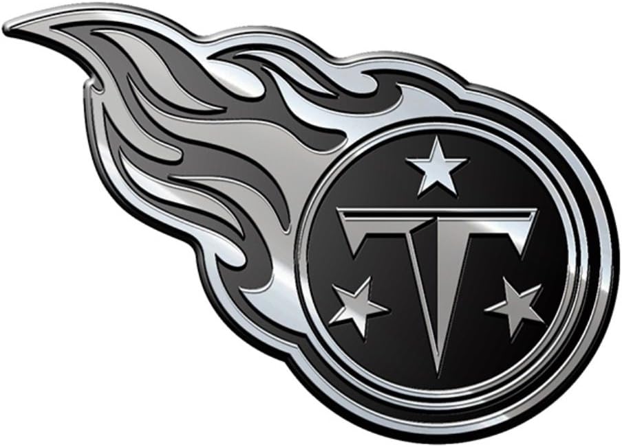 Front. TCL - Tennessee Football Titans - Licensed Premium Metal Auto Emblem - Multi.