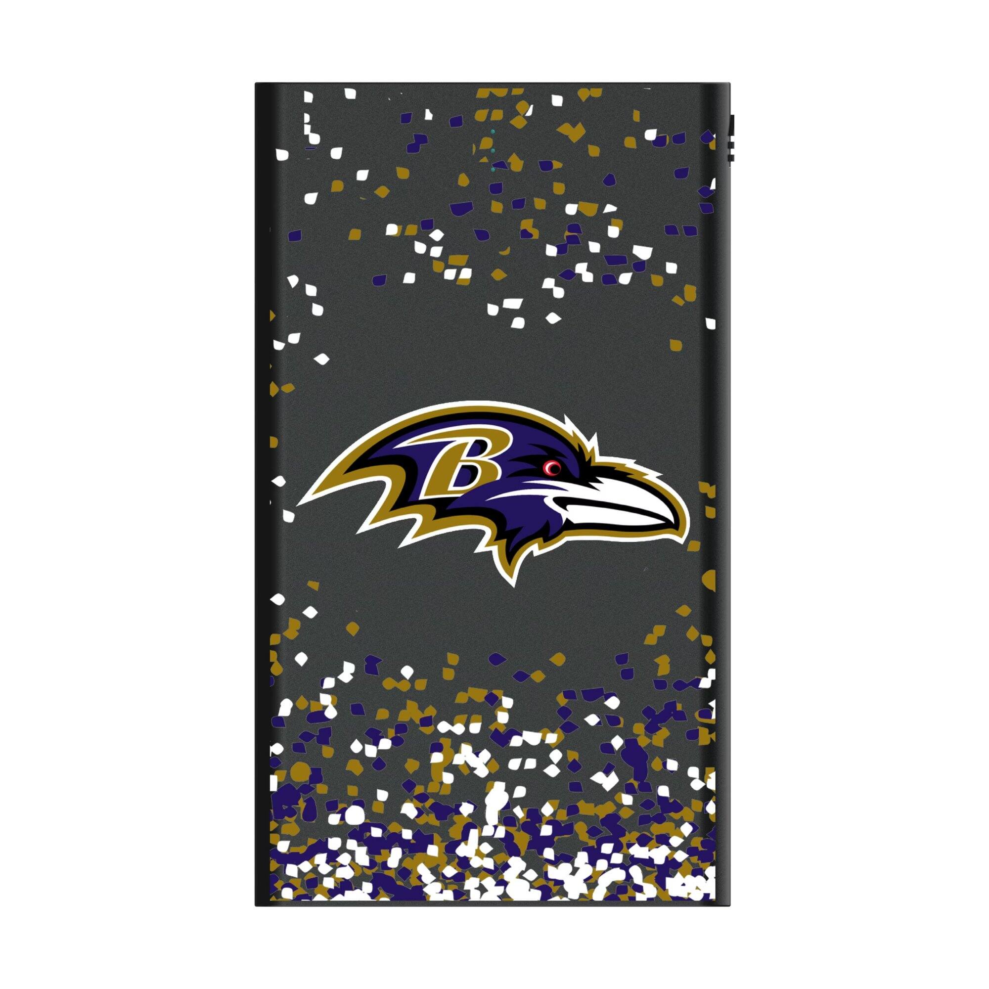 Alt View 1. Keyscaper - Baltimore Ravens 5000mAh Flat Powerbank - Black.