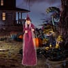 Front. Winado - 5.9FT Halloween Scary Witch Animated Talking with Spooky Voice, Lights for Outdoor Indoor Party Garden Yard Decorations - Purple.