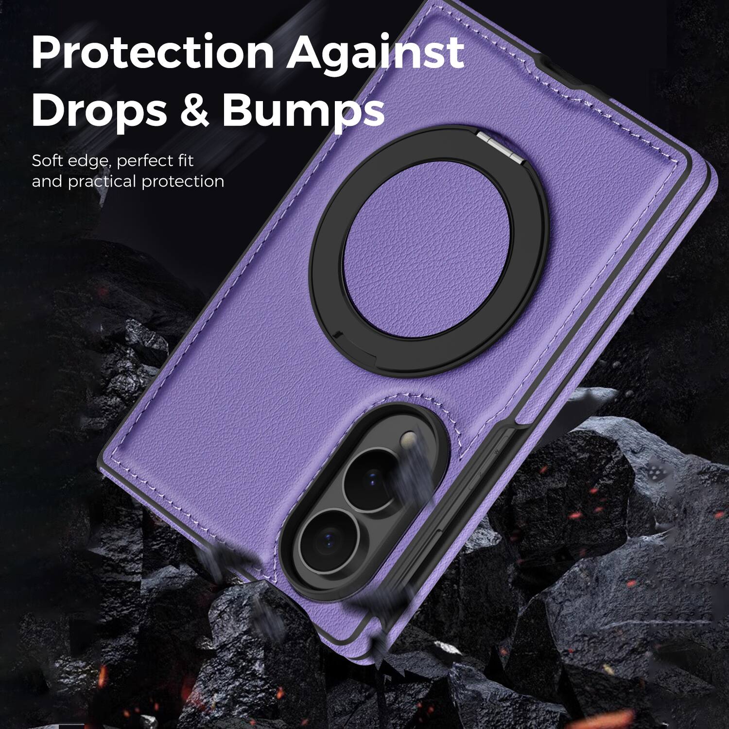 Protection Against Drops & Bumps  
Soft edge, perfect fit and practical protection