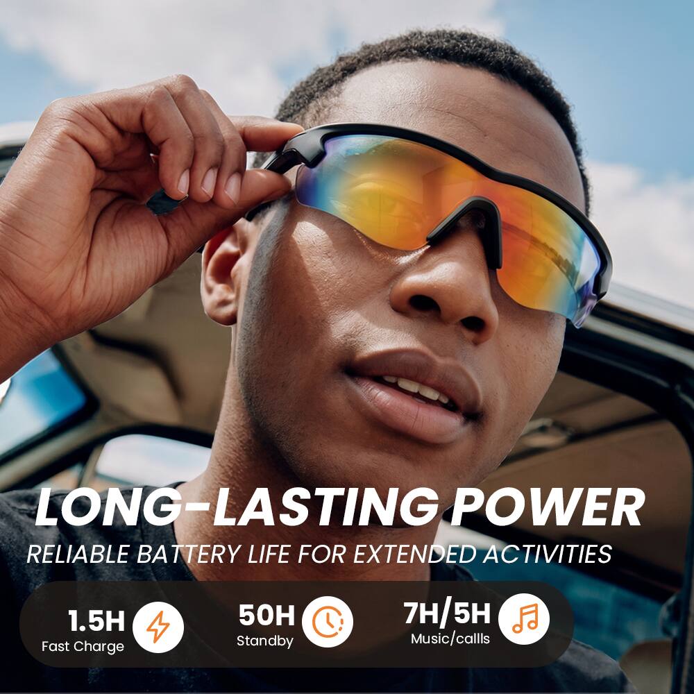 LONG-LASTING POWER  
RELIABLE BATTERY LIFE FOR EXTENDED ACTIVITIES  
1.5H Fast Charge  
50H Standby  
7H/5H Music/calls