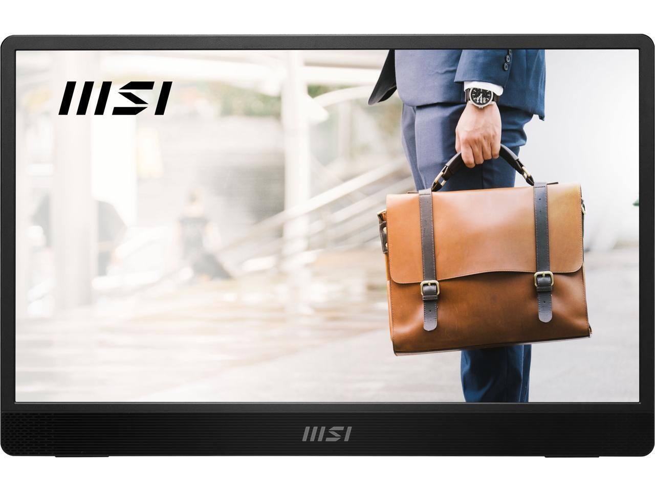 Angle. MSI - 16" Full HD LED Monitor ProMP161E2U - Black, Silver.