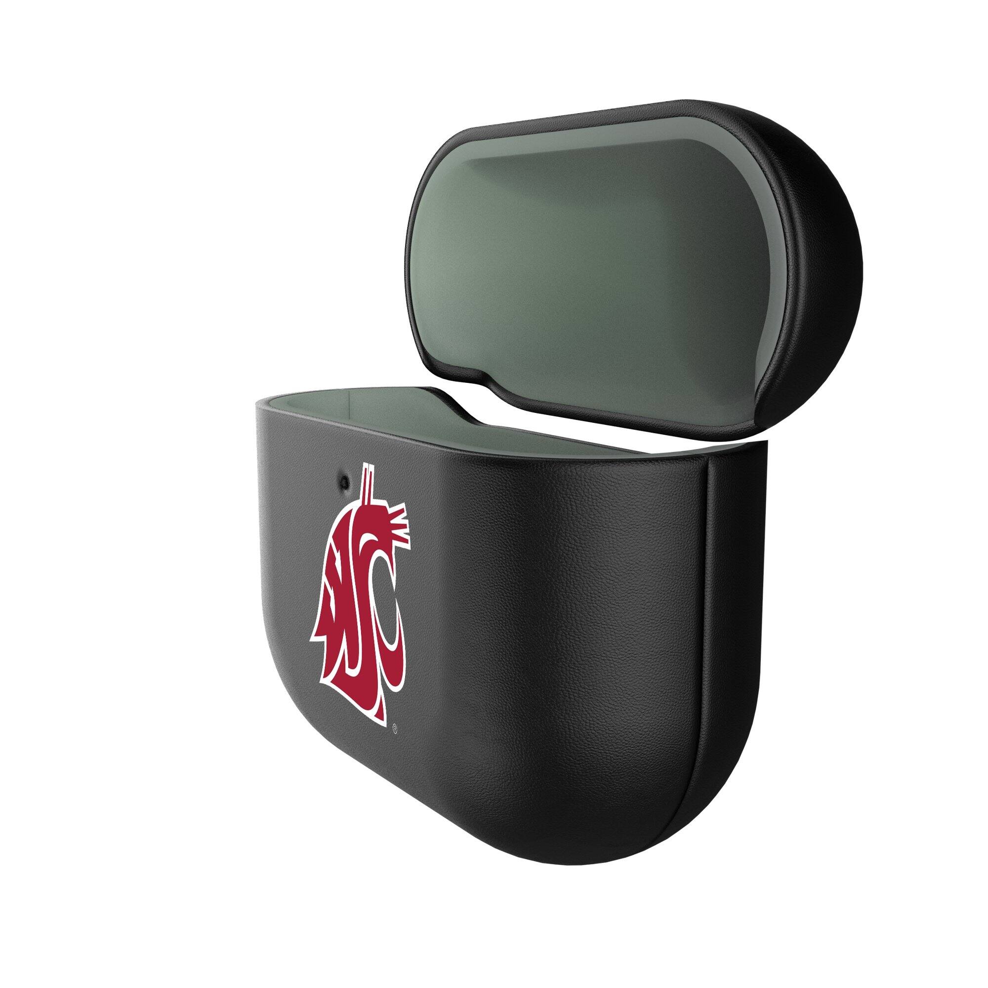 Alt View 1. Keyscaper - Washington State Cougars Washington State Cougars Insignia AirPods 4th Generation Case Cover - No Size - Black.