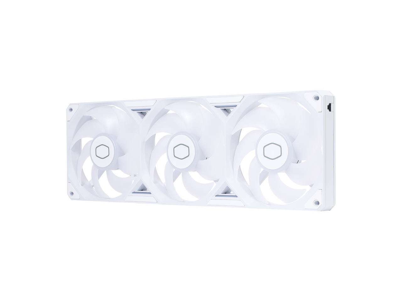 Alt View 1. Cooler Master - Cooler Master White aRGB Case|360mm Liquid Cooler, PWM, Radiant Lighting - White.