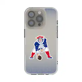 Keyscaper - NFL - New England Patriots - Linen Logo iPhone Clear Case - 16e - Multicolor