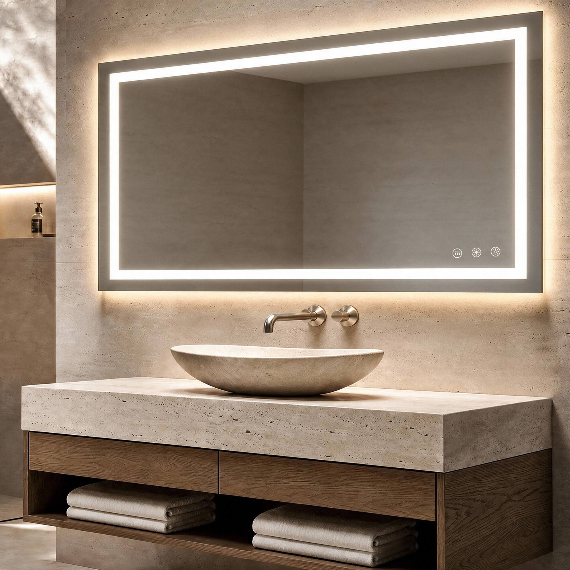 Frameless-28.35 x 14.17 inch