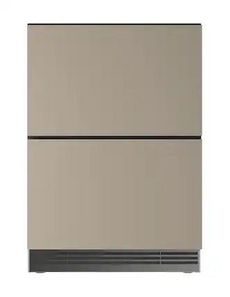 Front. U-Line - U-Line 24"W. 5.1 Cu.Ft. Built-In Panel Ready Compact Refrigerated Drawers - Panel Ready.