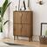 Alt View 2. HTUTWOO - Shoe Storage Cabinet with 2 Flip Drawers - Entryway Shoe Rack, Adjustable Shelves & Metal Handles,for Small Spaces - Brown.