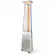 Front. Costway - Costway 42,000 BTU Stainless Steel Pyramid Patio Heater Glass Tube Flame W/ Wheels - Silver.