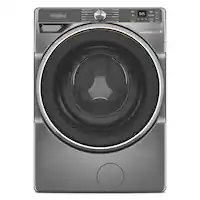 Whirlpool - 5.0 Cu. Ft. High Efficiency Smart Front Load Washer with FreshFlow Vent System - Silver - Front_Zoom