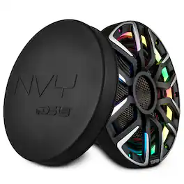 DS18 Audio - 10" Marine Subwoofer With Carbon Fiber Cone, Neodymium Magnet and Digital LED Lights | 600W RMS 4-Ohm - Black